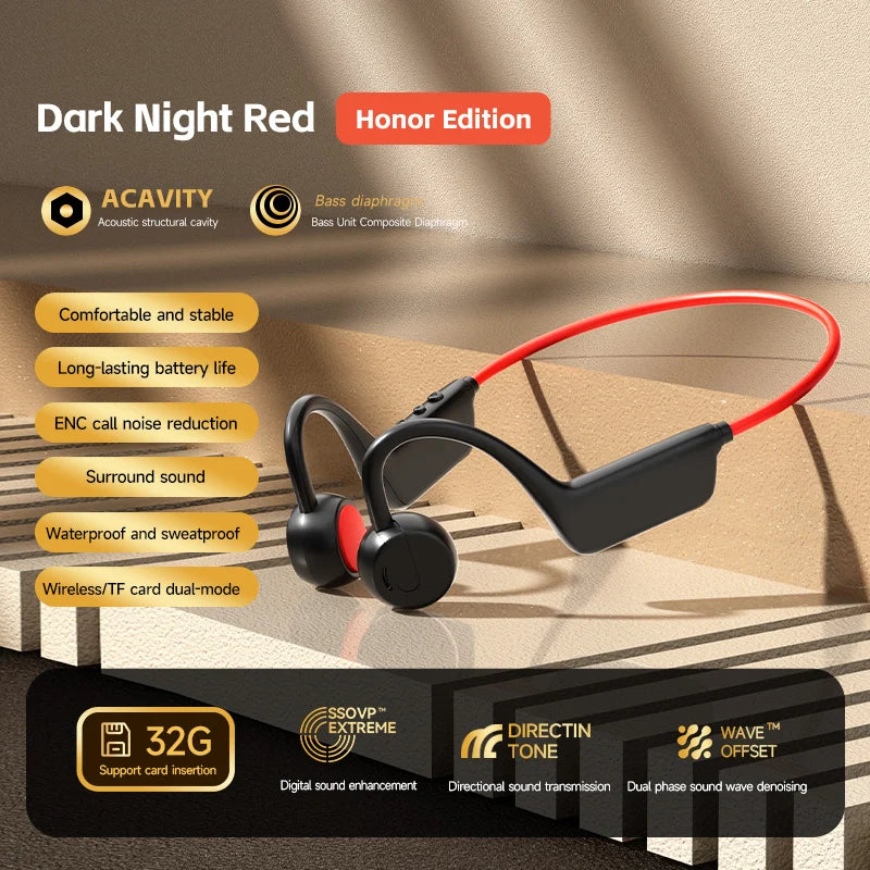 Bone Conduction Earphones Wireless Swimming Sports Earphones for Fitness Sports