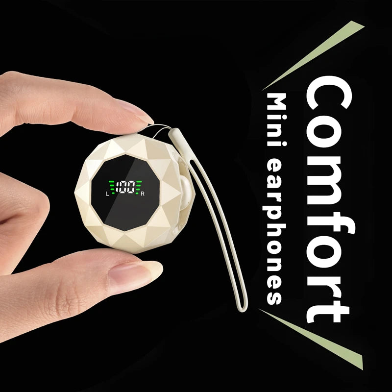 MINI Headphones Wireless Bluetooth Earphones 6.0Chip In Ear Invisible Headsets HIFI Bass Sleep Earbuds Noise Reduction Earphone