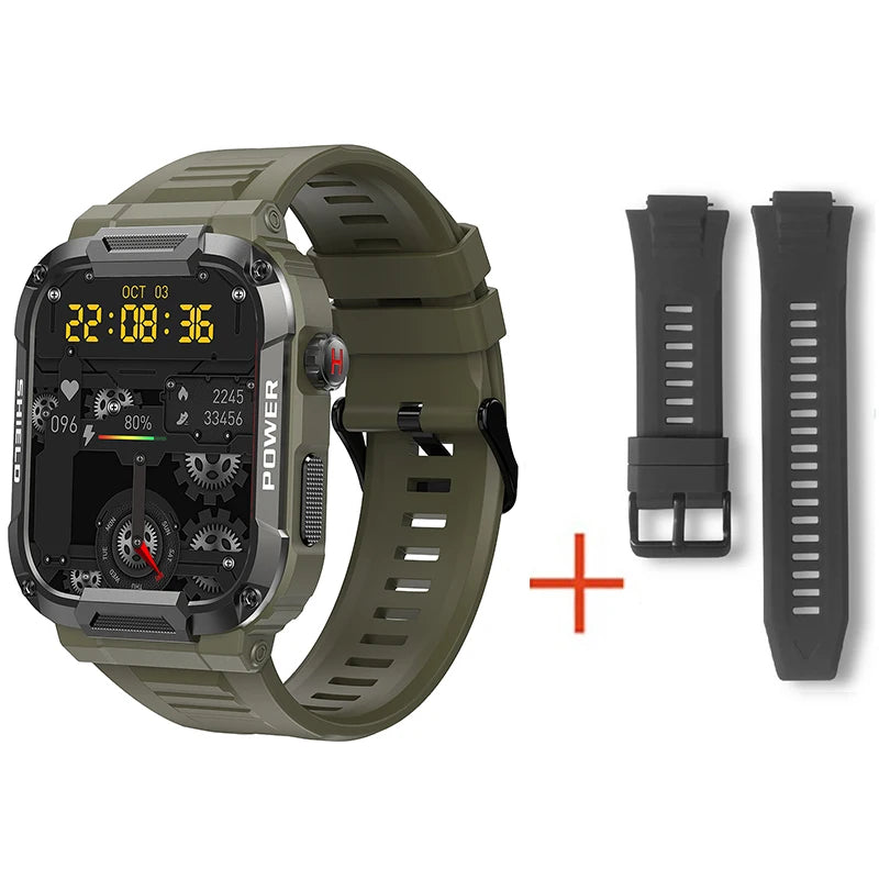 Military Smart Watch Men GPS Tracker Wireless Call Fitness Hours Waterproof Sports Smartwatch for Women Android IOS Phones 2025
