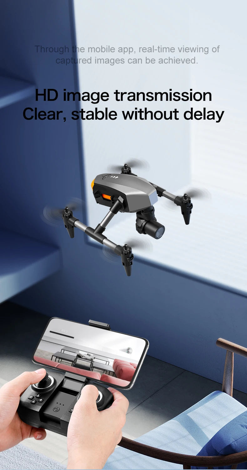 XD1 mini Drone Aluminium 8k Aerial Video Camera Optical Flow Fixed Height Quadcopter 360° Flip RC Dron for Kids Toys Boy