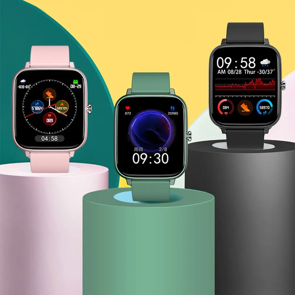 P6 Smart Watch Waterproof Sport Fitness Tracker Bluetooth Call Watches Blood Pressure Monitor Pedometer Smartwatch Dropshipping
