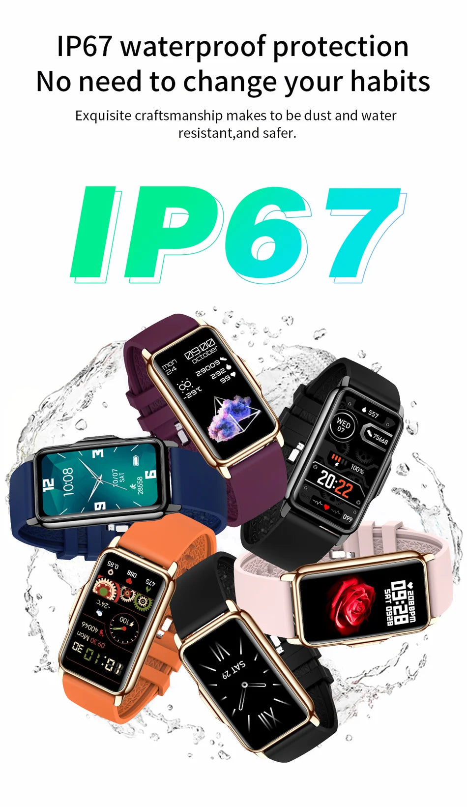2024 New Sports Smart Watch Men Women 1.47-inch Full Touch GPS Fitness Tracker IP67 Waterproof Smartwatch For Android IOS Phone