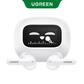 LCD Full Color Smart Screen Wireless TWS Bluetooth Earphones Earbuds 52dB Active Noise Cancelling ANC In Ear Headphones
