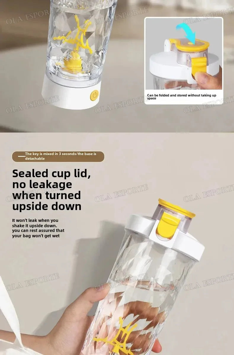 New in Electric Protein Powder Mixing Cup Automatic Shaker Bottle Mixer Shake Bottle Milk Coffee Kettle fro Kitchen Accessories