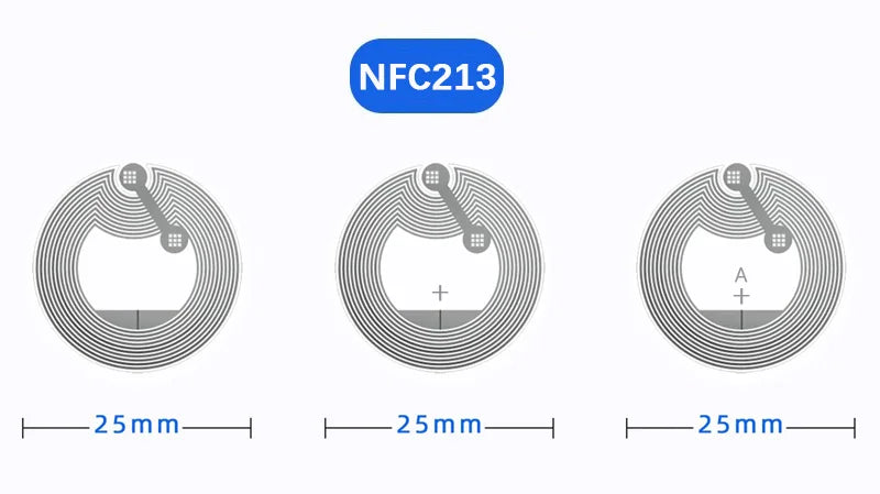 NFC tags RFID high-frequency tags NFC213 chip anti-counterfeiting cell phone read and write NFC stickers music wall stickers