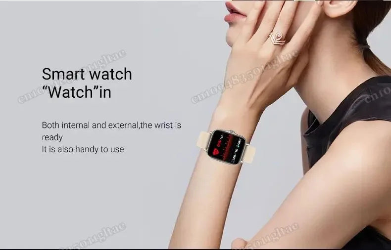 New Smart Watch For Android IOS 1.83Inch Color Screen Bluetooth Call Blood Oxygen/Pressure Monitoring Smart Watch Women Men MA27