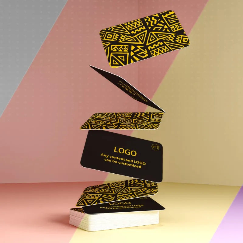 Custom NFC Cards Business Cards PVC Waterproof Cards Personalized Design Round Corners Glossy Matte Frosted PVC Business Cards