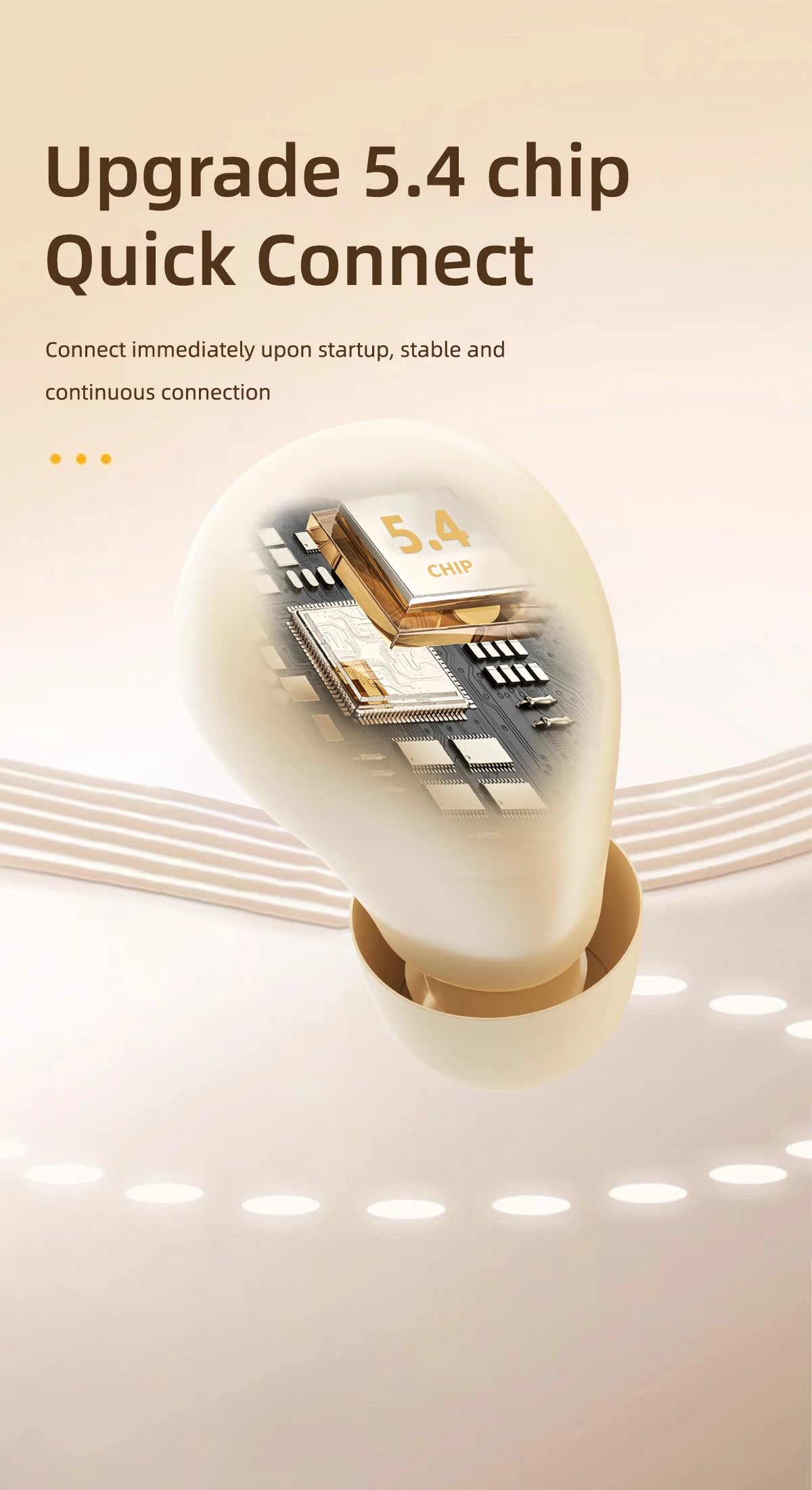 Mini Headphones Wireless Bluetooth Earphones 5.4 TWS In Ear Invisible Headsets HIFI Bass Sleep Earbuds Noise Reduction Earphone