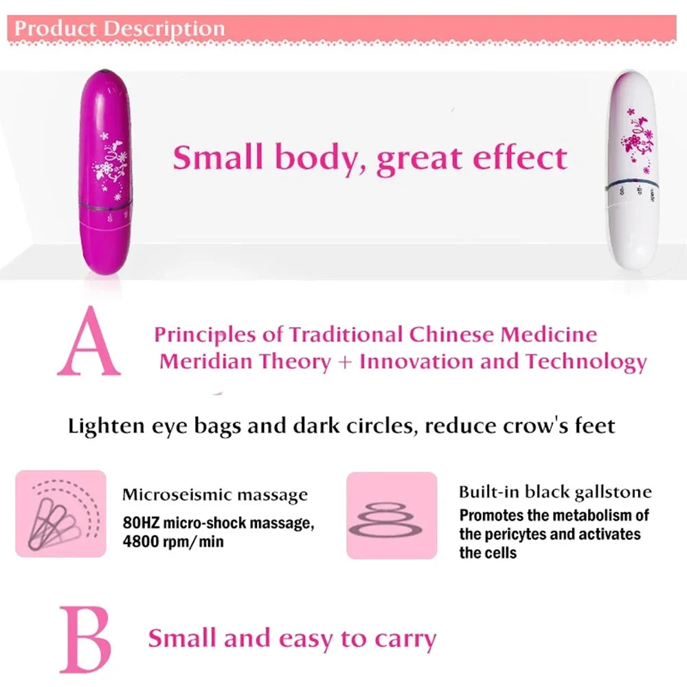 Facial Lifting Vibration Massager Relaxation Tightening Wrinkle Removal Slimming Face Massage Stick Facial Smoothing Beauty Care