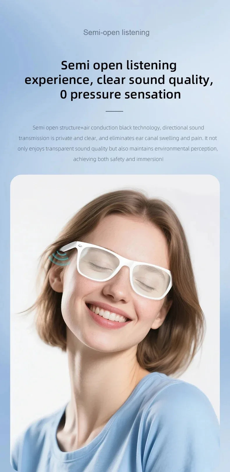Smart Glasses Bluetooth Call Outdoor Sports Headphones AI Voice Navigation Photochromic Lens Waterproof Anti-UV Smart Sunglasses