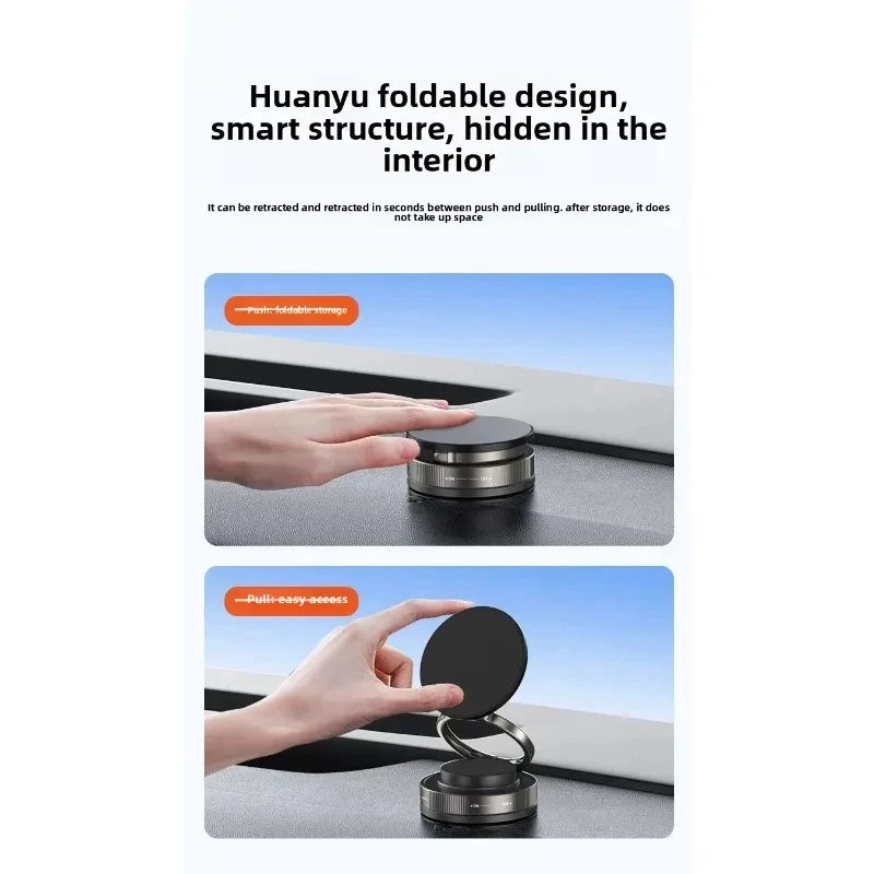Magnetic Phone Holder for car, 360° Rotatable, Foldable & Adjustable Magnetic Car Mount, , Compatible with iPhone & Other Phones