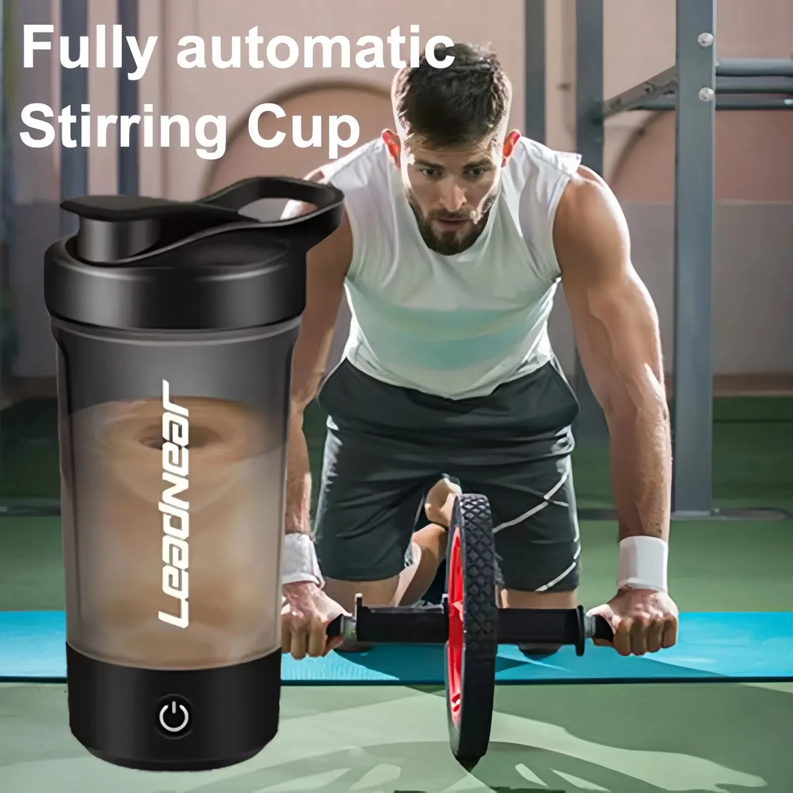 Self -stirring Protein Shaker Cup and Automatic Dietary Mixing Usb Shaker Portable Mixing Cup Fitness Shaker Cup for Men Women