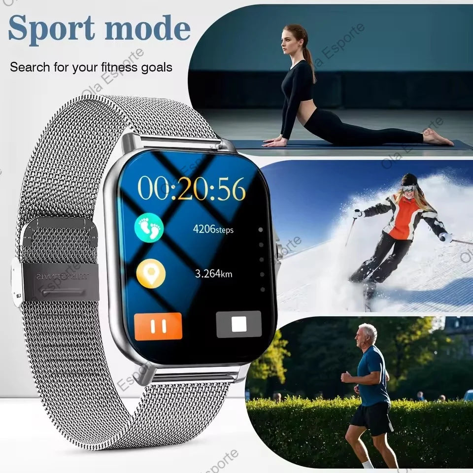 1.83'' Sports Smart Watch Fitness Clock Health Monitor Waterproof Smartwatch Wireless Call Watches For Men Women Android Ios New