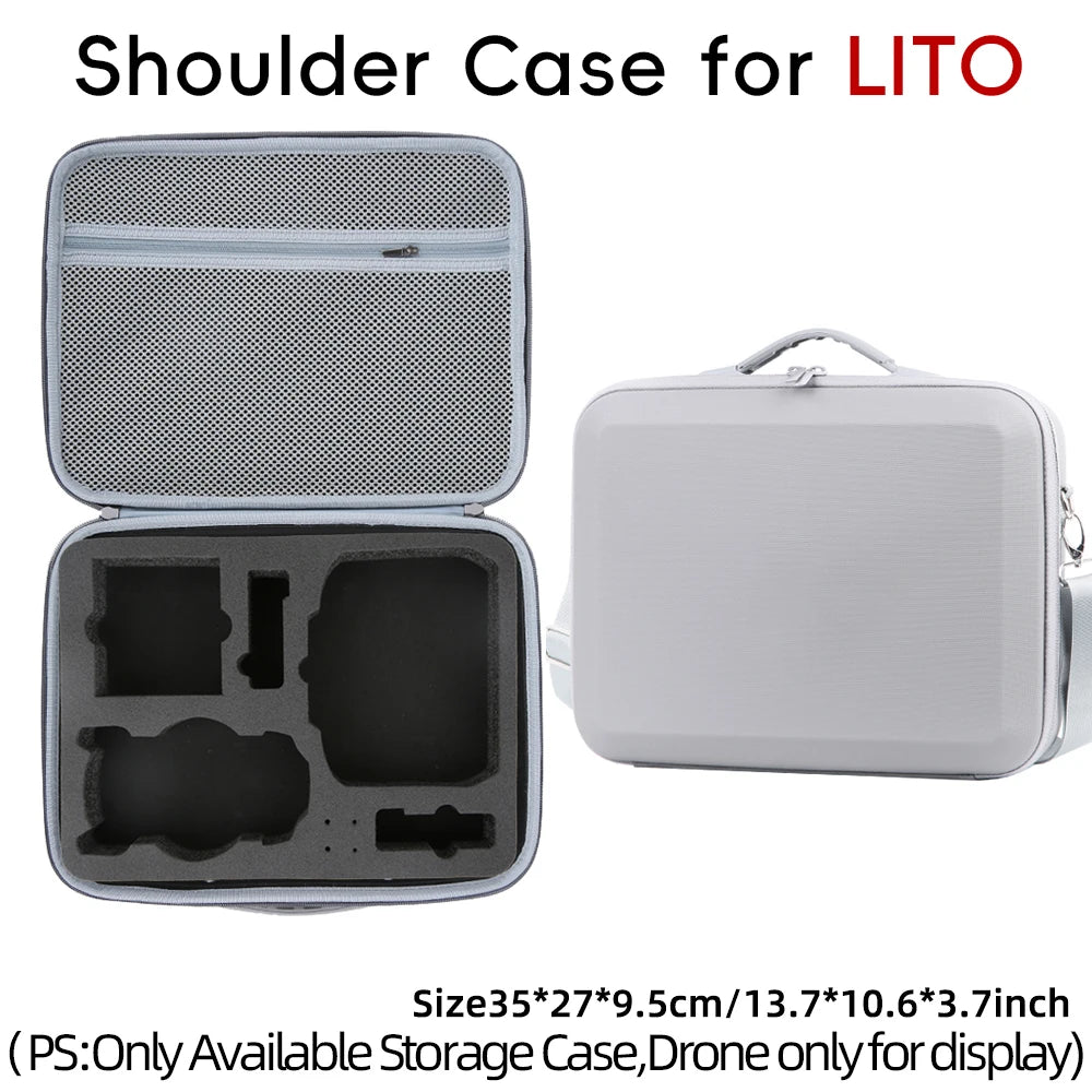 Portable Drone Carry Case For DJI LITO X1 1 Hard Shell Storage Bag Waterproof Handbag For RC 2 RC N3 Control Charger Accessories