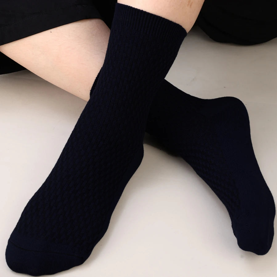 Bamboo Fibre Breathable Sock High Elasticity Non-slip Antibacterial Socks Men Women Light Elastic Comfortable Odor Proof Hosiery