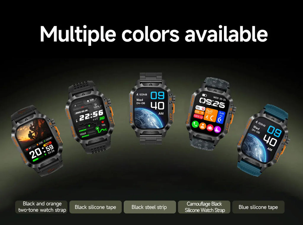 New Smart Bracelet Watch Bluetooth Call Heart Rate Blood Oxygen Pressure Weather Phyiological Cycle Sports Tracker