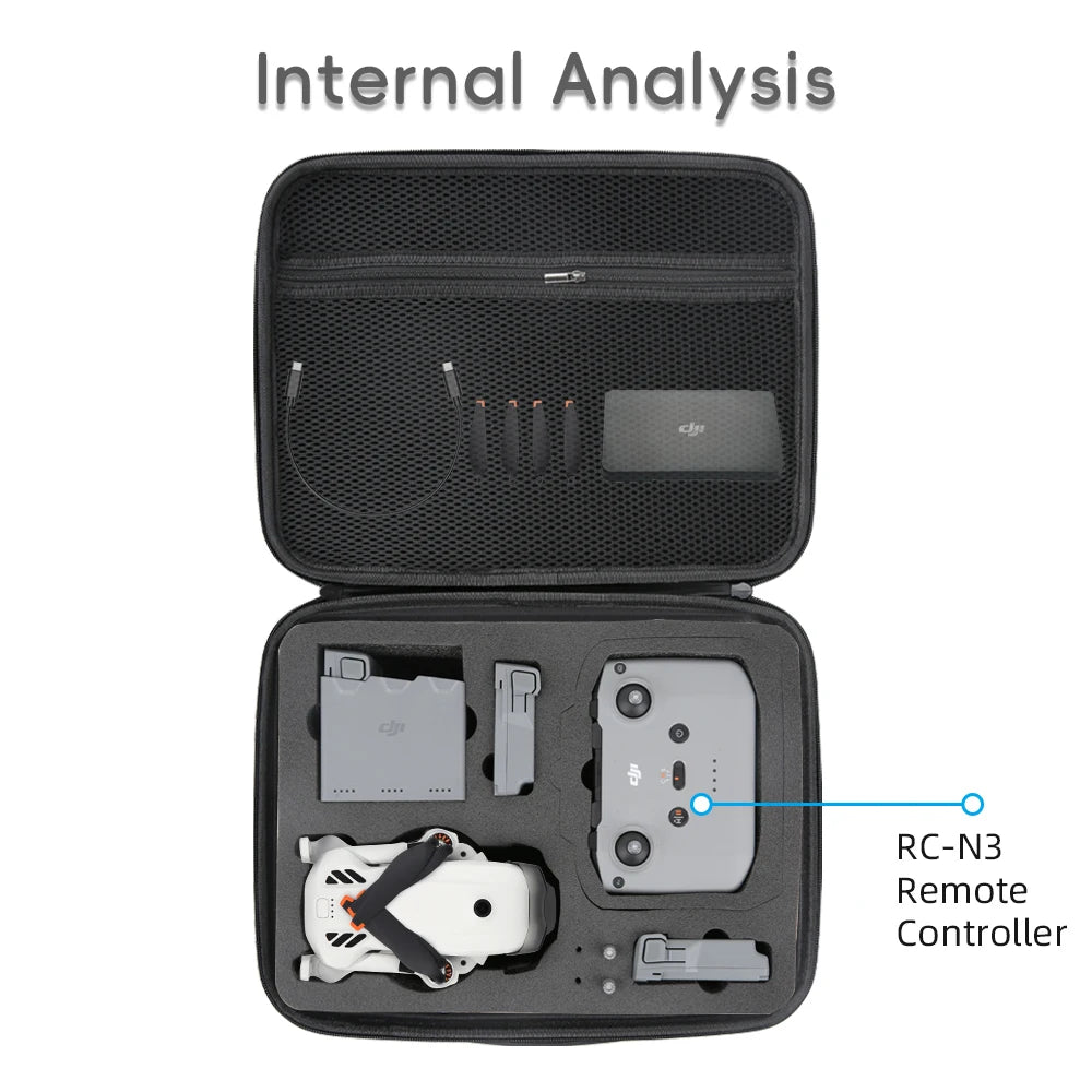 Portable Drone Carry Case For DJI LITO X1 1 Hard Shell Storage Bag Waterproof Handbag For RC 2 RC N3 Control Charger Accessories