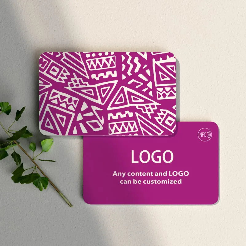 Custom NFC Cards Business Cards PVC Waterproof Cards Personalized Design Round Corners Glossy Matte Frosted PVC Business Cards