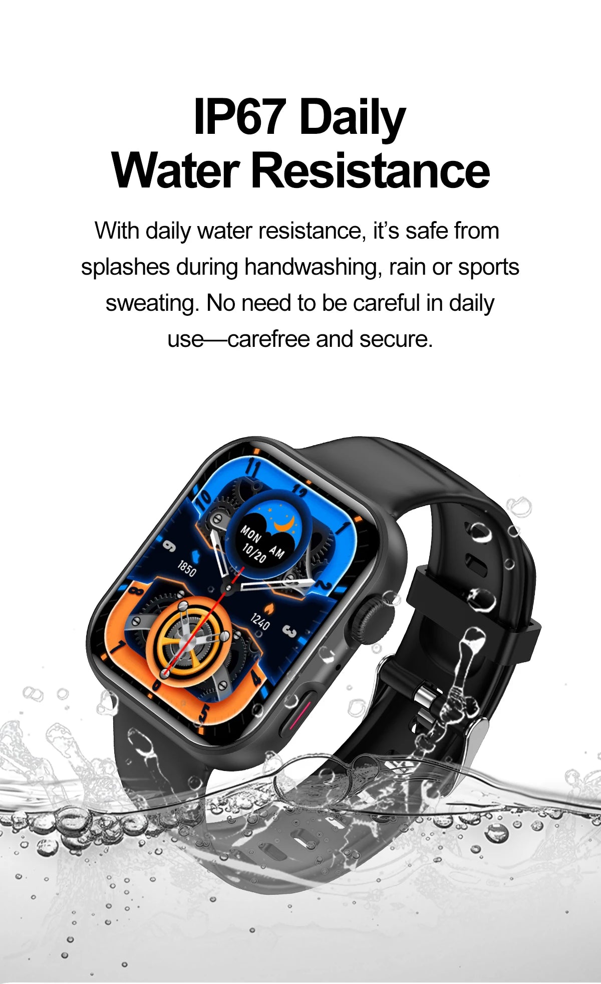 LIGE New Bluetooth Call 1.83" AMOLED Smart Watch For Android IOS Dynamic Island Men Women Sports Fitness Blood Oxygen Smartwatch