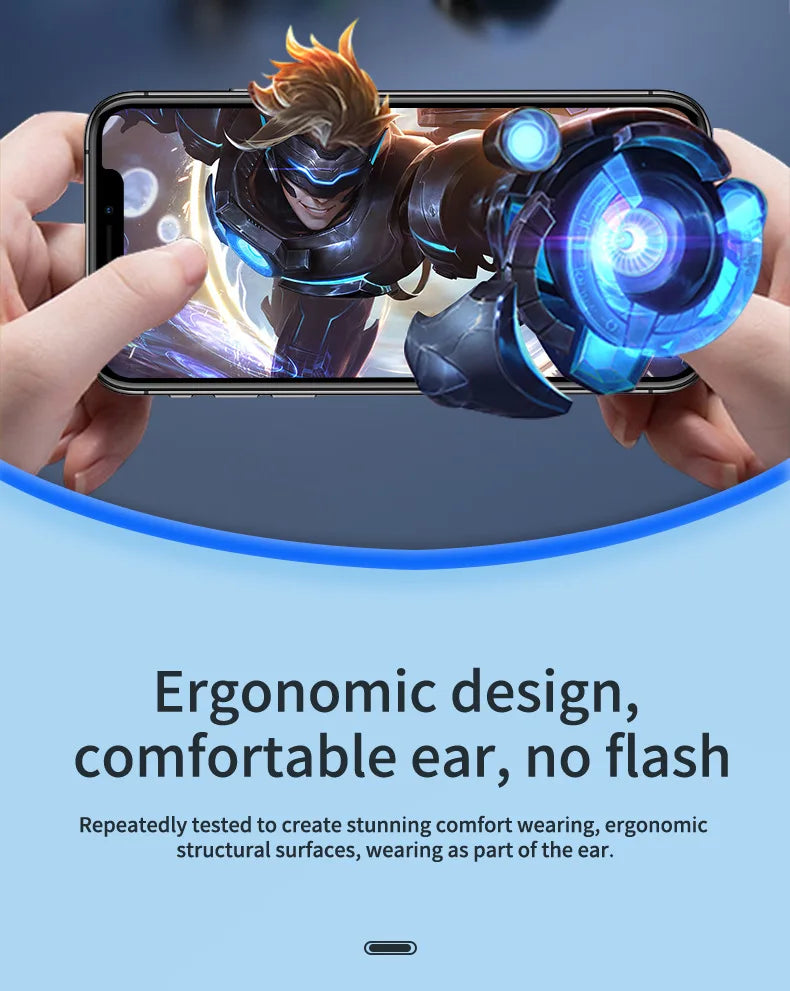 Mini Invisible Wireless Earphone TWS Bluetooth 5.3 Sleep Headphone Hidden Earbuds Waterproof Noise Reduction HiFi Sports Headset