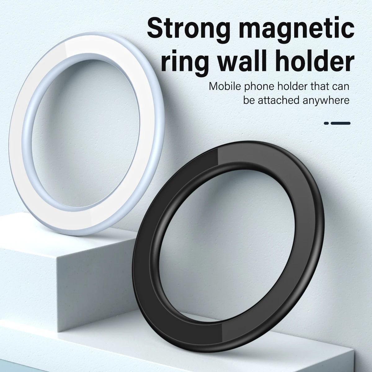 Magnetic Phone Holder For iPhone 15 14 13 12 Pro Max Magnet Ring Mount For Magsafe Smartphone Holder Stand for Wall Kitchen Car