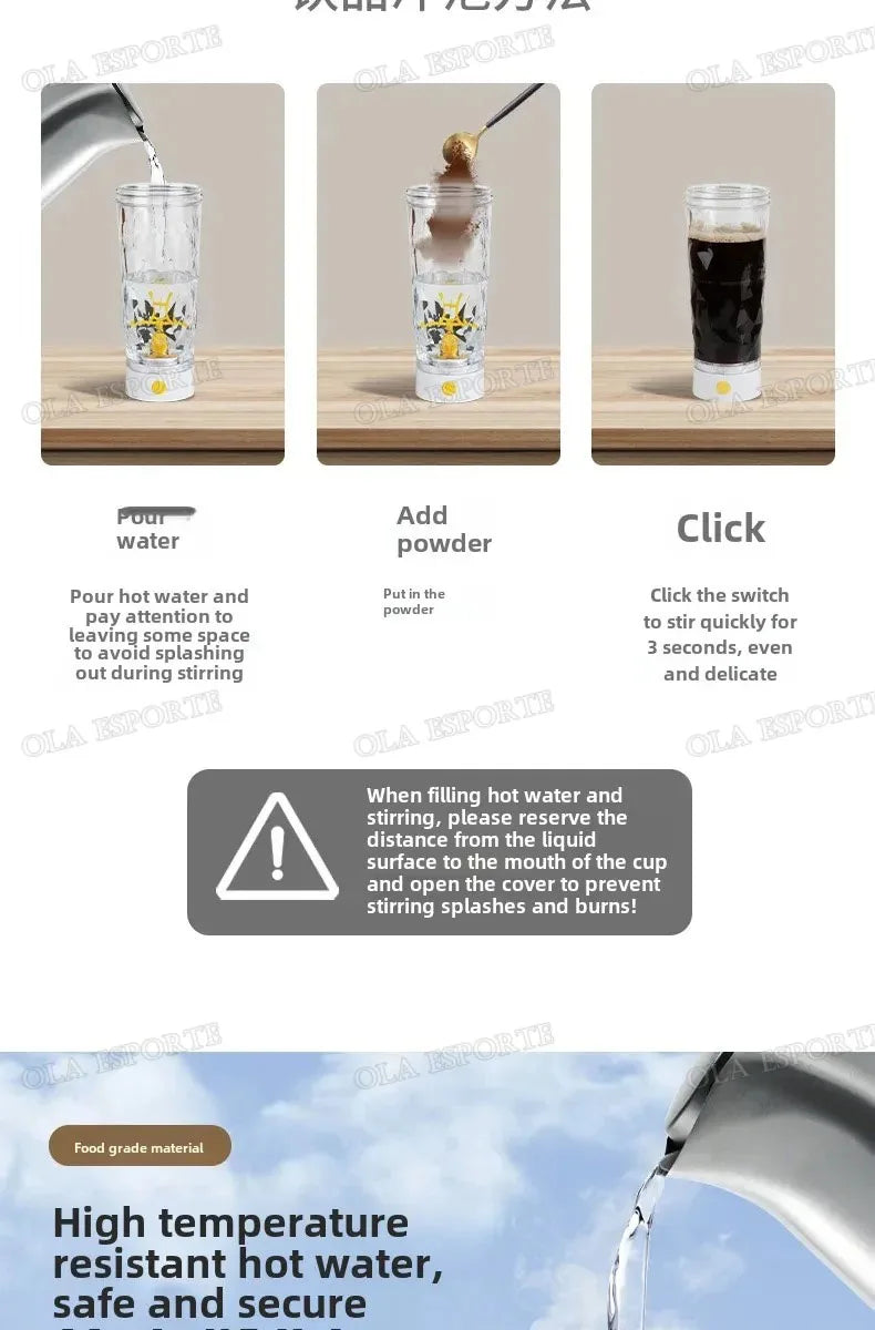 New in Electric Protein Powder Mixing Cup Automatic Shaker Bottle Mixer Shake Bottle Milk Coffee Kettle fro Kitchen Accessories