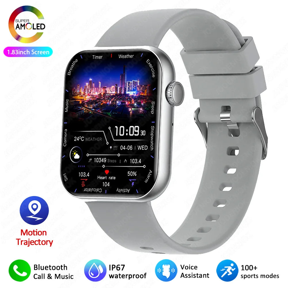 Bluetooth Call Smart Watch Women Health Monitor Watch Customizable Dial Fitness Sports Waterproof Watch Men Android IOS 2025 New