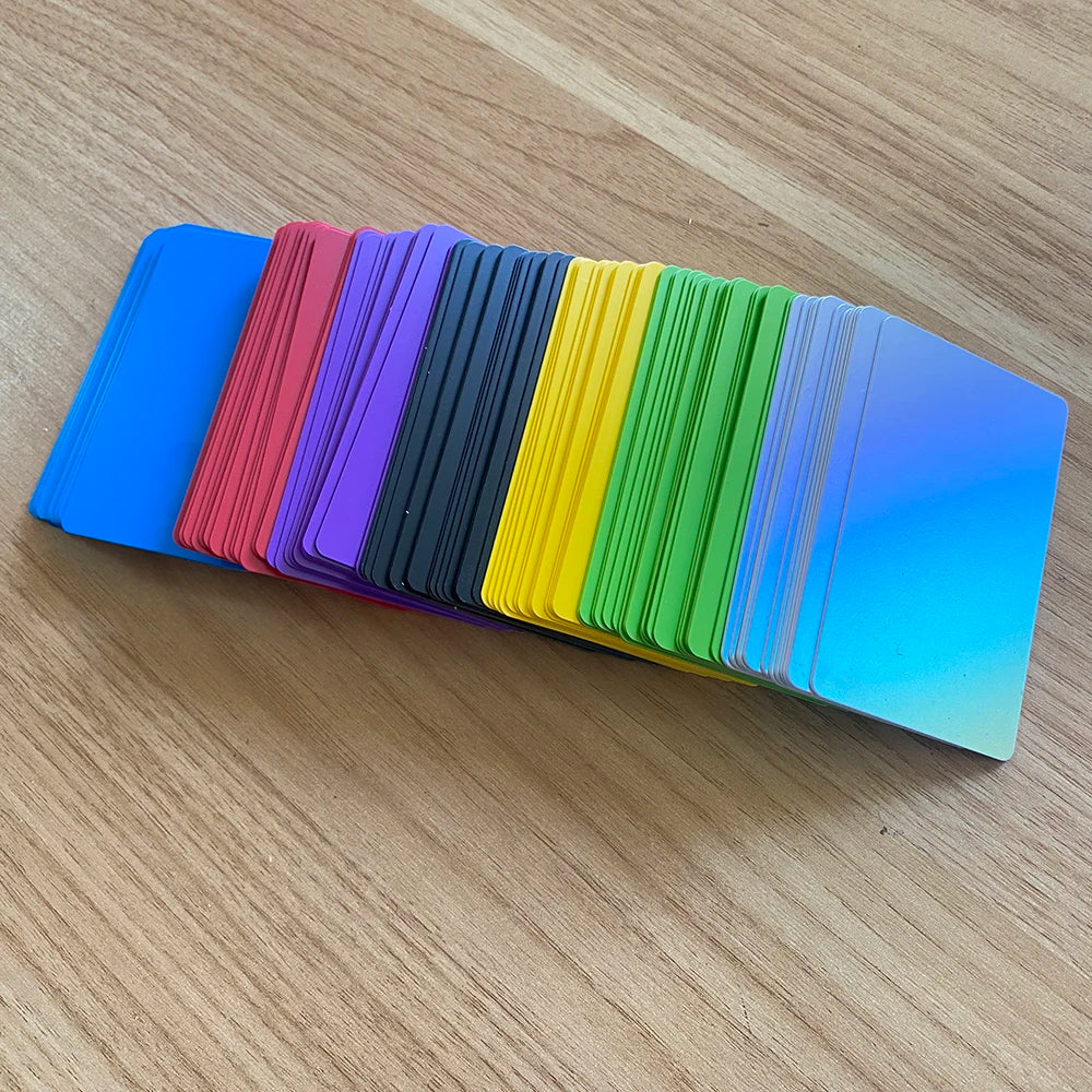 5PCS 13.56Mhz NFC215 504Bytes Blank Colorful PVC NFC Tap Card Smart Digital Social Media NFC Business Cards