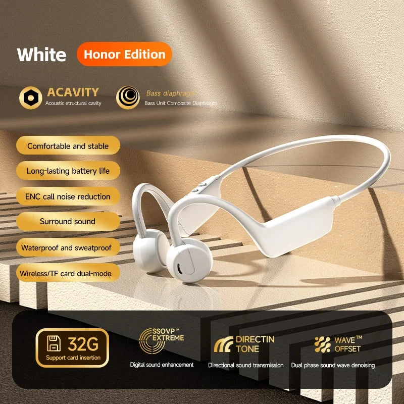 Bone Conduction Headset Wireless Swimming Sports Headphone IPX8 Bluetooth 5.4 With Mic Waterproof Exercise Fitness 2026 NEW