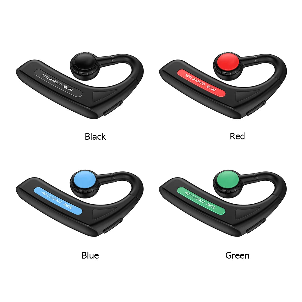 Bone Conduction TWS Headphones Wireless Bluetooth 5.1 Headset Noise Reduction Stereo Ear Clip Earbuds Waterproof Sport Earphone