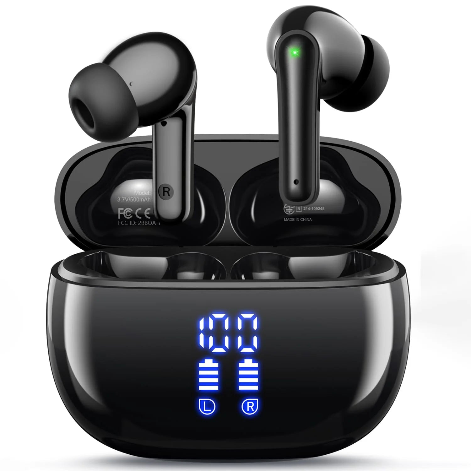 Original Bluetooth Wireless Earbuds ENC Noise Cancelling Mic 36H Playtime Deep Bass Stereo Sound IP7 Waterproof LED Display
