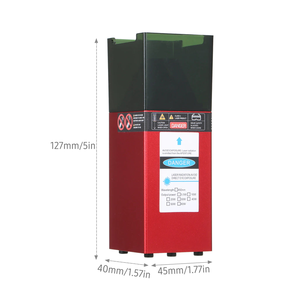 10W Laser Module 450nm Engraving Laser Head Adjustable Focal Length High Precision Engraving Plastic Leather for Cutting Machine