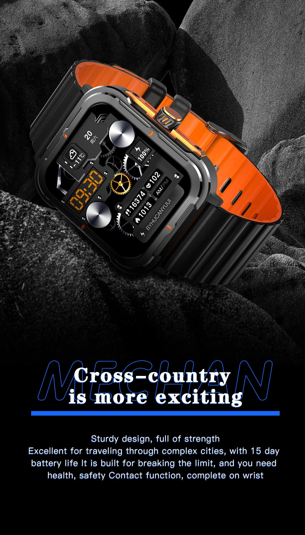 D09 Smartwatch 1.83inches IPS HD 240x285 Full Touch Screen 128MB RAM Bluetooth 5.0 IP67 Waterproof Fitness Android Watch