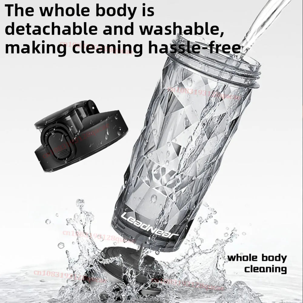 Portable Protein Shaker 700ml Fitness Bottle with Electric Mixing Sheet for Fitness Enthusiasts Athletes Perfect For Outdoor Gym