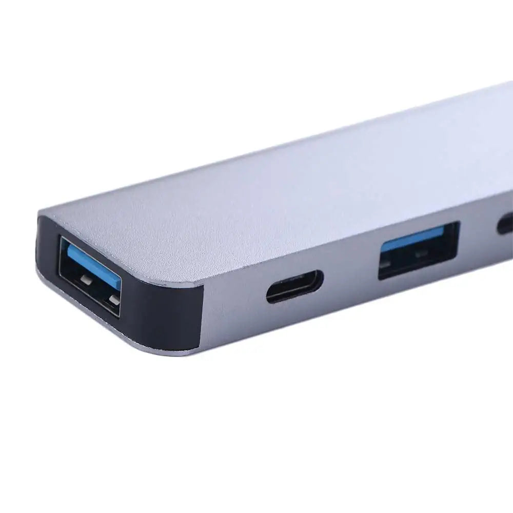 1 To 7 Type-c Expansion Dock Hub Multi Interface Multifunctional 7-in-1 USB Splitter Splitter Grey Type-C Docking Station