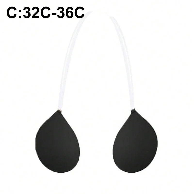 Invisible Bra With Straps Non-Slip Style Lift Enhance Bust Strapless Push Up Anti-convex Bra Women's Lingerie Underwear Access