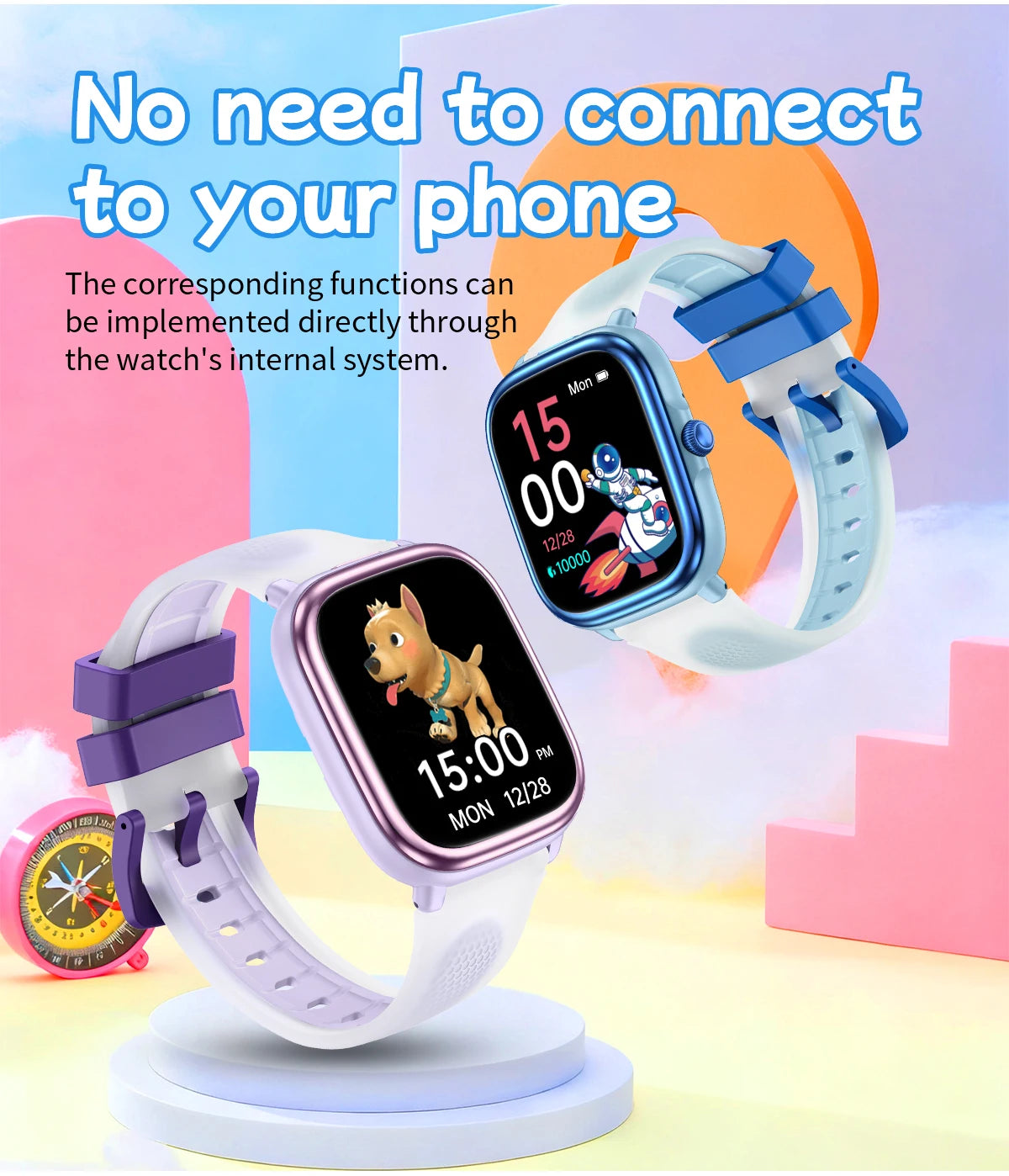 New Smartwatch BT Call Health&Sleep Monitoring 1.83''HD Screen Kids Smart Watch Waterproof Fashoin Sports Bracelet For Women Men