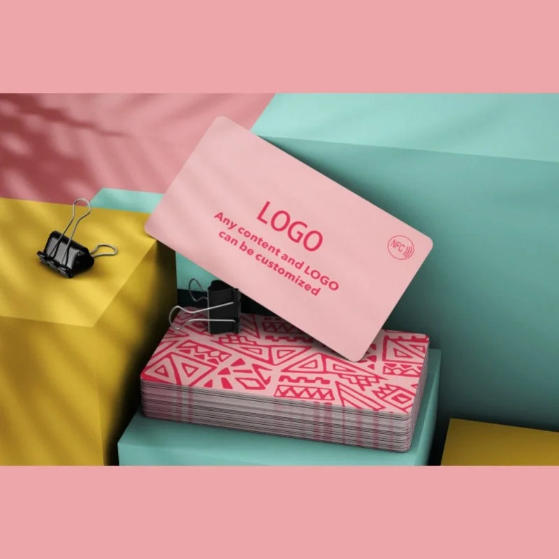 Custom NFC Cards Business Cards PVC Waterproof Cards Personalized Design Round Corners Glossy Matte Frosted PVC Business Cards