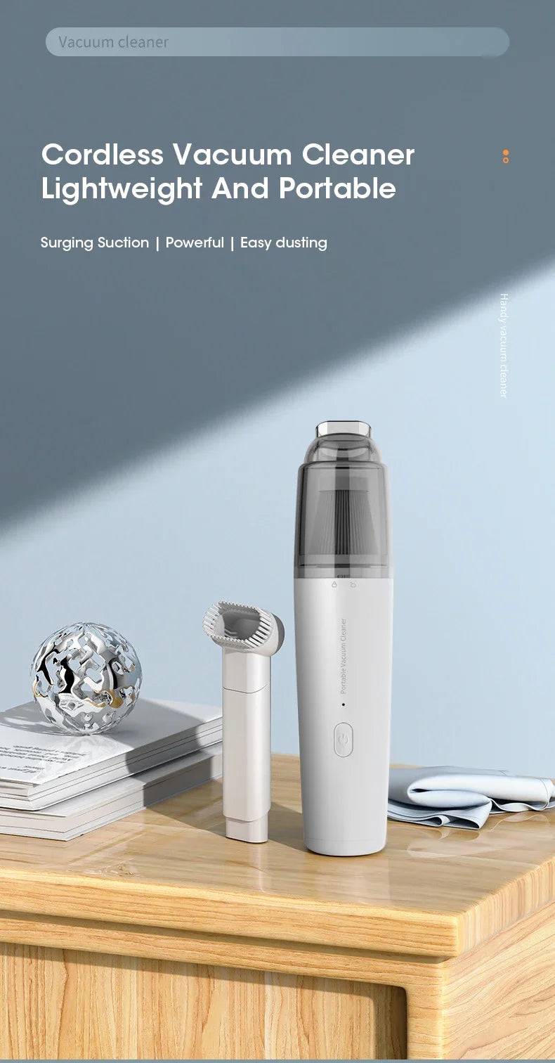 New Car Vacuum Cleaner Mini Convenient Vacuum Cleaner Multi Functional Wireless Handheld Vacuum Cleaner Strong Suction Low Noise