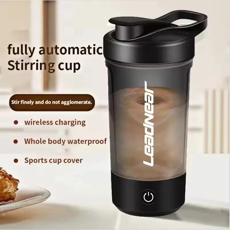 Self -stirring Protein Shaker Cup and Automatic Dietary Mixing Usb Shaker Portable Mixing Cup Fitness Shaker Cup for Men Women