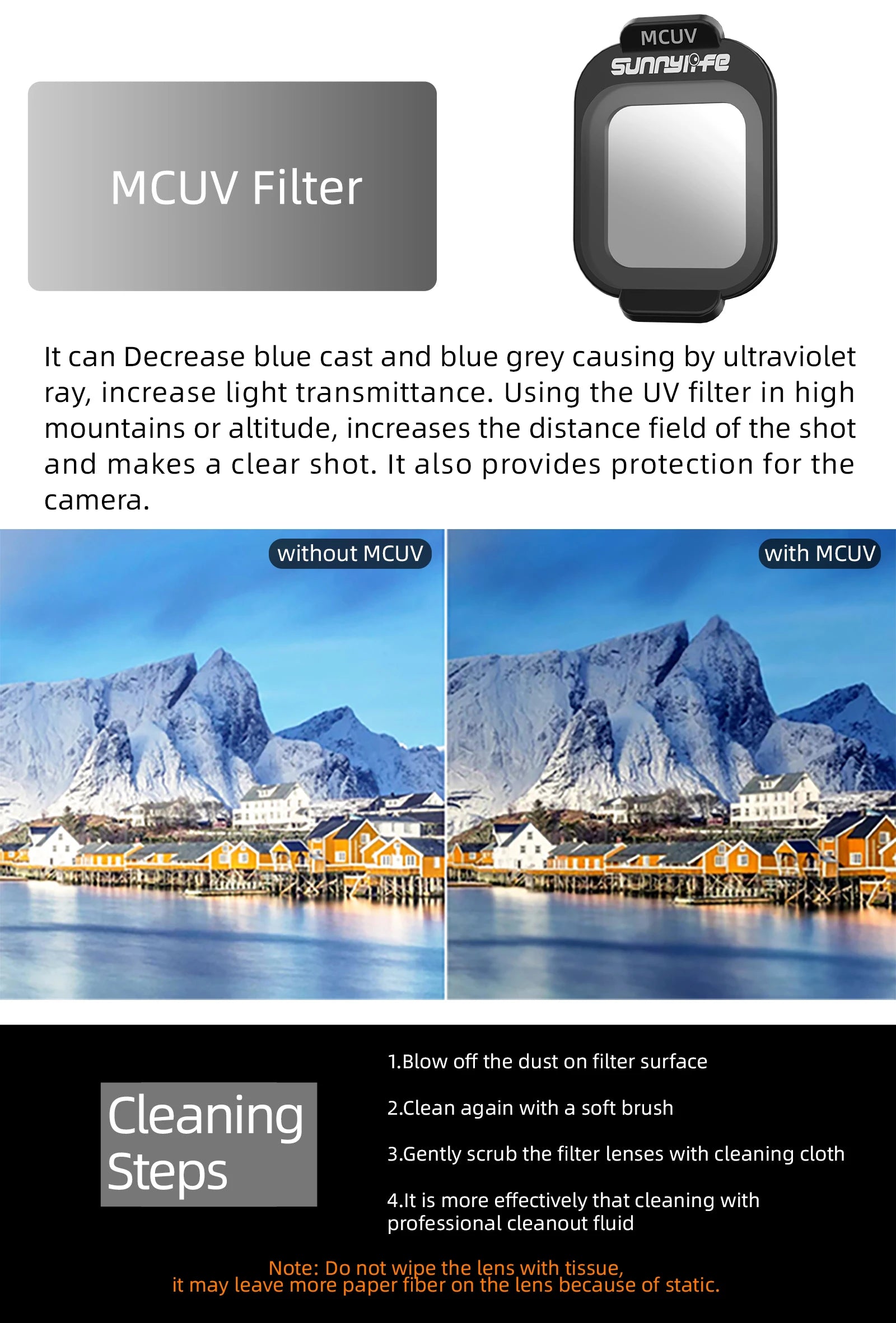 For DJI Lito X1 Lens Filters ND8/16/32/64 Filter FLIP HD Photography MCUV/CPL Kit Drone Optical Glass Camera Accessory