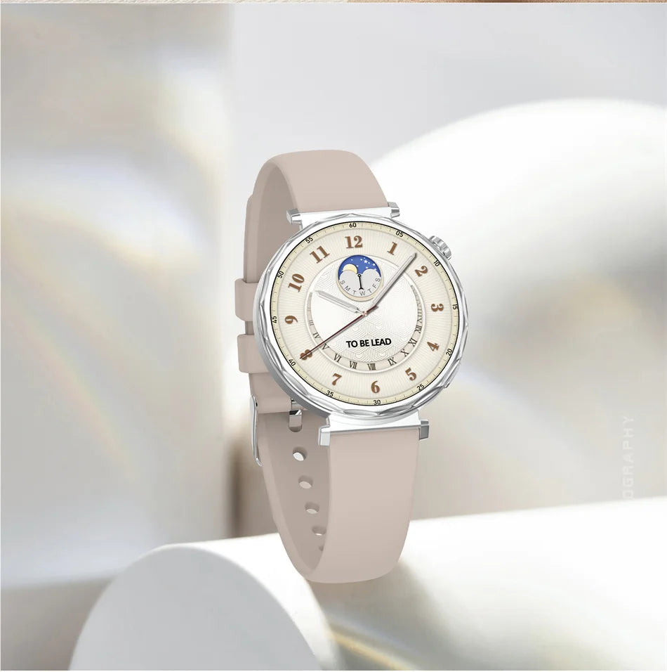 Bluetooth Call Smartwatches Ladies AMOLED HD Screen Heart Rate Monitor Bluetooth Call IP68 Waterproof Smart Watch 2025 New