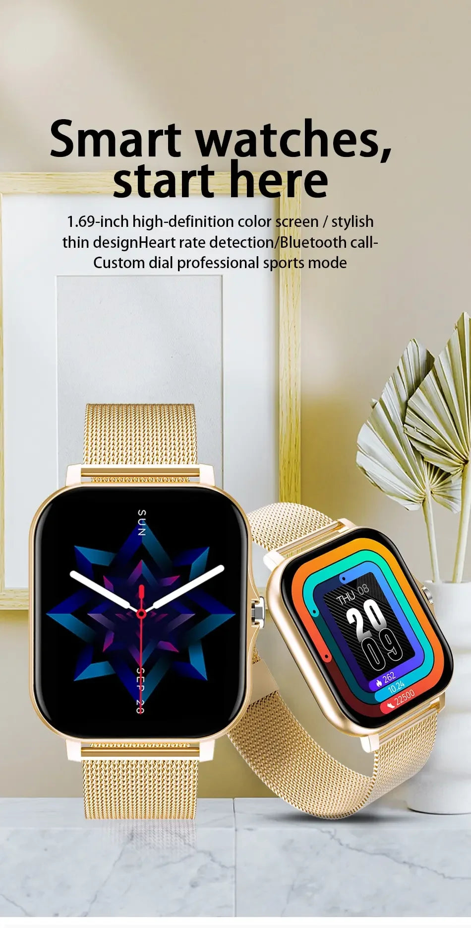 2024 New Bluetooth Answer Call Smart Watch Men Touch Call Fitness Tracker Waterproof Sport Smartwatch Women For Android IOS Gift