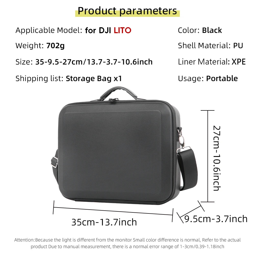 Portable Drone Carry Case For DJI LITO X1 1 Hard Shell Storage Bag Waterproof Handbag For RC 2 RC N3 Control Charger Accessories