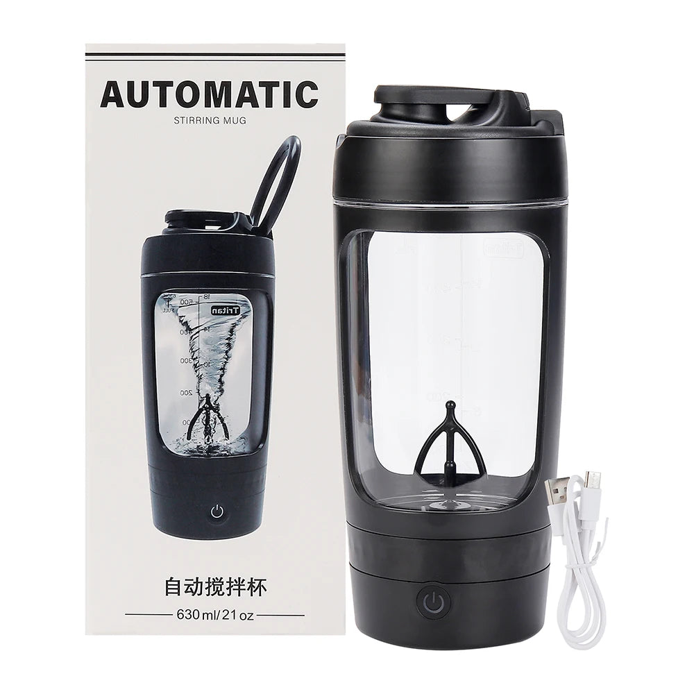 650ml Electric Shaker Bottle Portable Whey Protein Shaker Automatic Stirring Blender Multipurpose Juice Mixer Cups Fitness Work