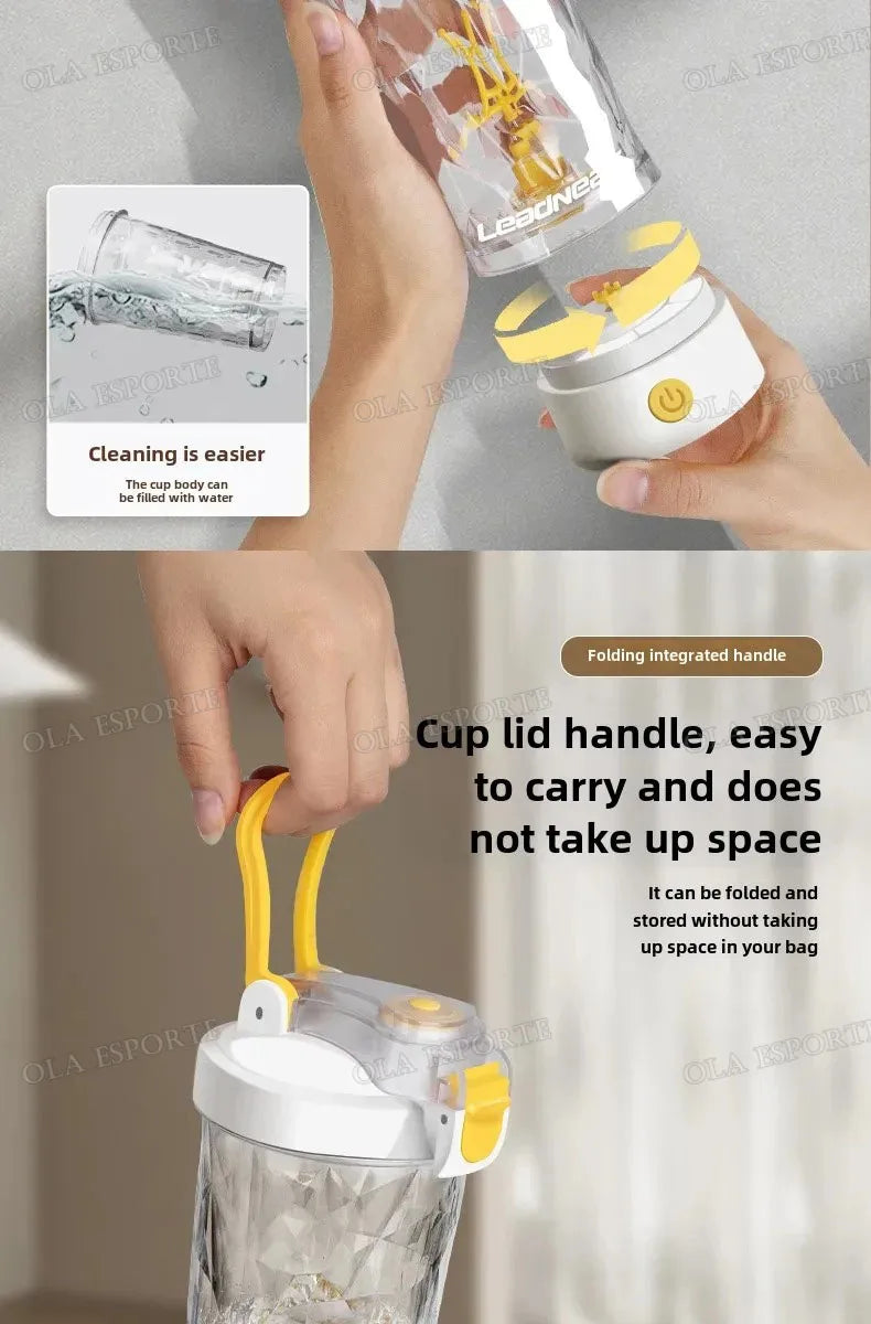 New in Electric Protein Powder Mixing Cup Automatic Shaker Bottle Mixer Shake Bottle Milk Coffee Kettle fro Kitchen Accessories