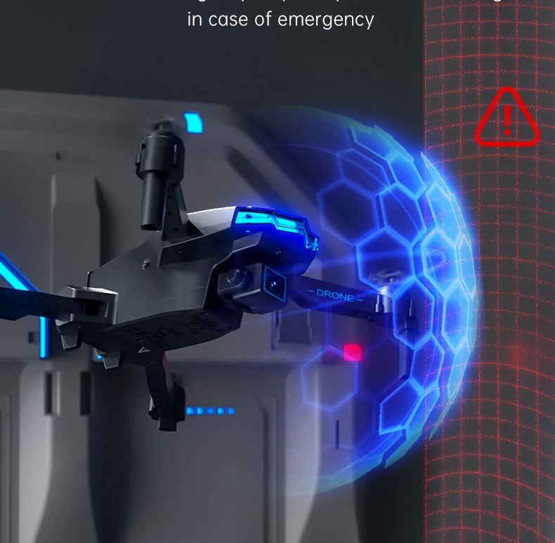 X6Pro Mini Drone 4K Professional HD Camera with Large Screen 2.4G WIFI FPV Dron Brushless Optical Flow Hover Folding Quadcopter