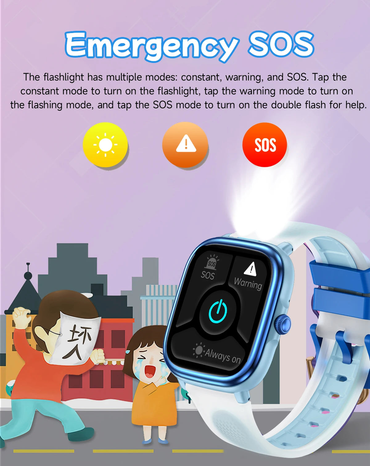New Smartwatch BT Call Health&Sleep Monitoring 1.83''HD Screen Kids Smart Watch Waterproof Fashoin Sports Bracelet For Women Men