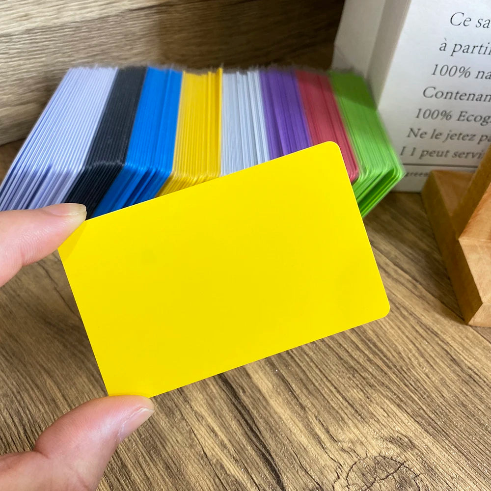 5PCS 13.56Mhz NFC215 504Bytes Blank Colorful PVC NFC Tap Card Smart Digital Social Media NFC Business Cards