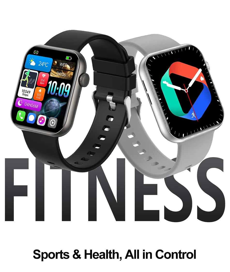 Bluetooth Call Smart Watch Women Health Monitor Watch Customizable Dial Fitness Sports Waterproof Watch Men Android IOS 2025 New